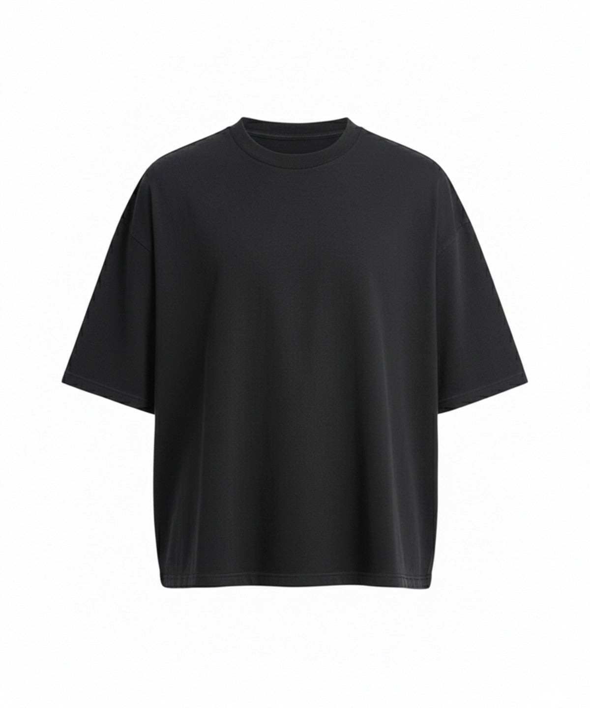 AWDis 240 boxy cropped T - Deep Black