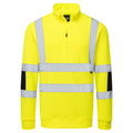 Hi-Vis Knitted Half Zip Sweatshirt