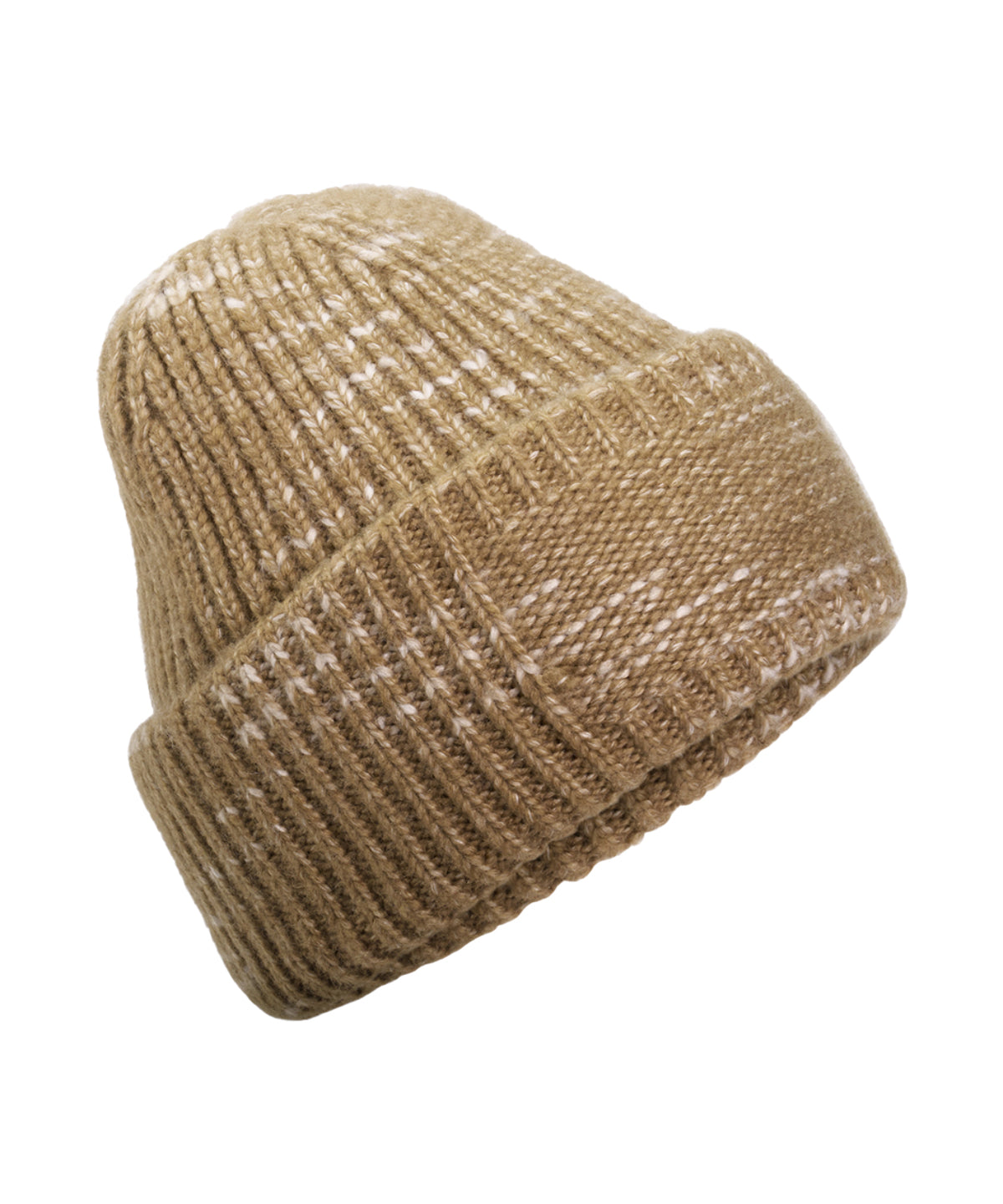 Chunky knit reverse patch beanie - Espresso Haze