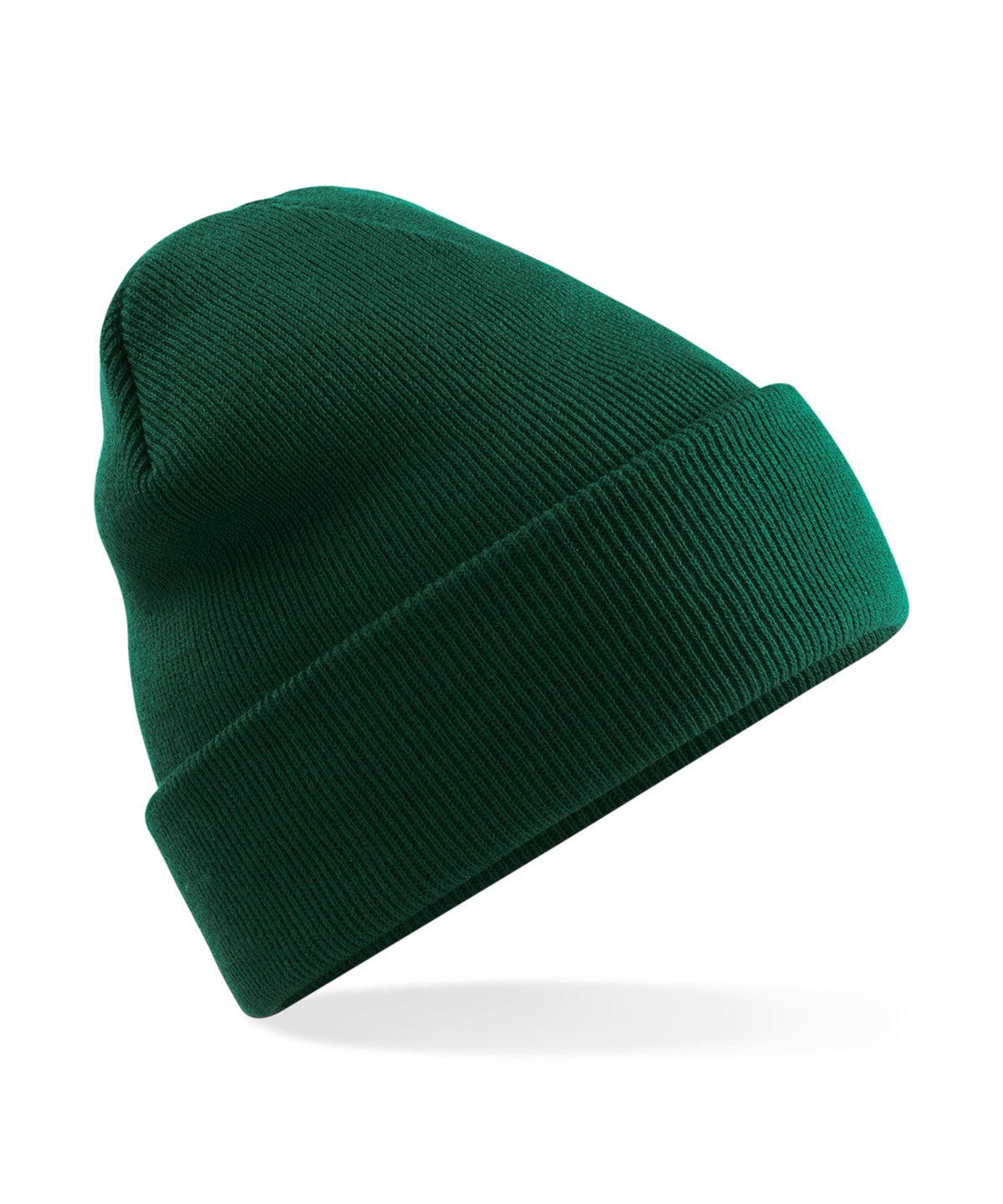 Polylana® original cuffed beanie  - Bottle Green