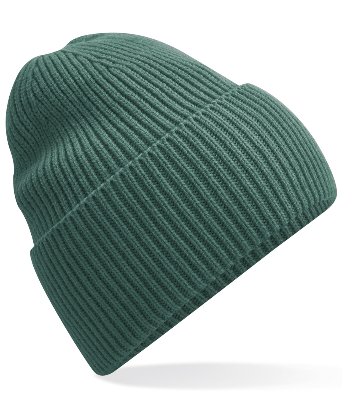 Oversized cuffed beanie - Marine Green