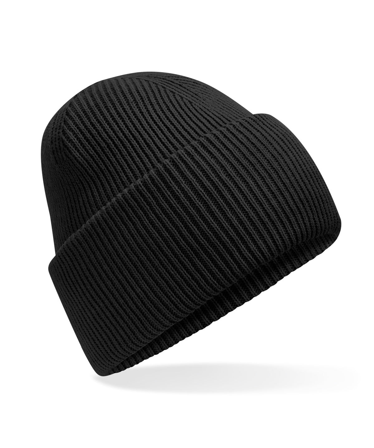 Classic engineered deep-cuffed beanie - Black