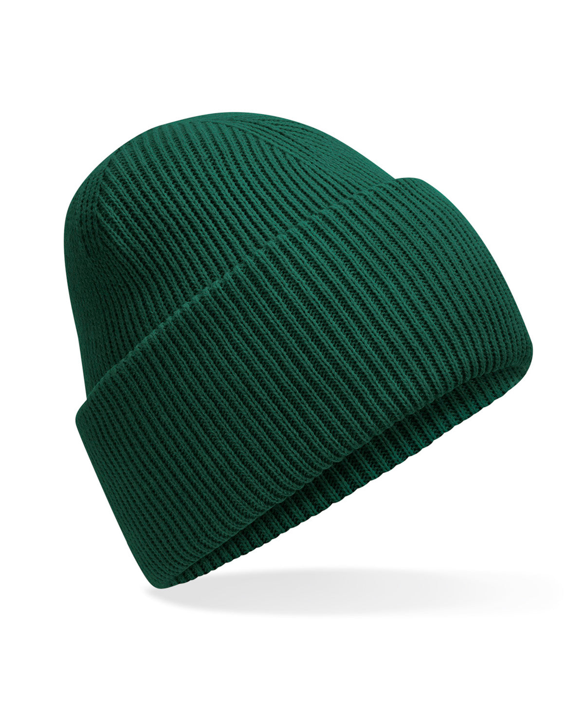 Classic engineered deep-cuffed beanie - Bottle Green