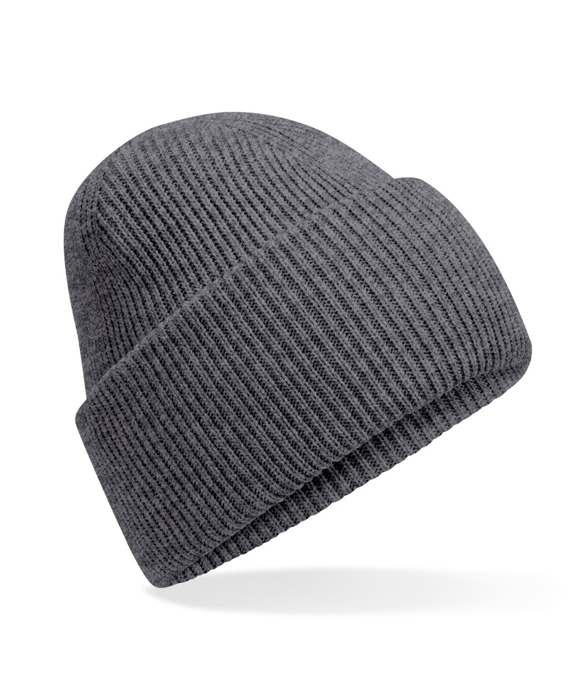 Classic engineered deep-cuffed beanie - Granite
