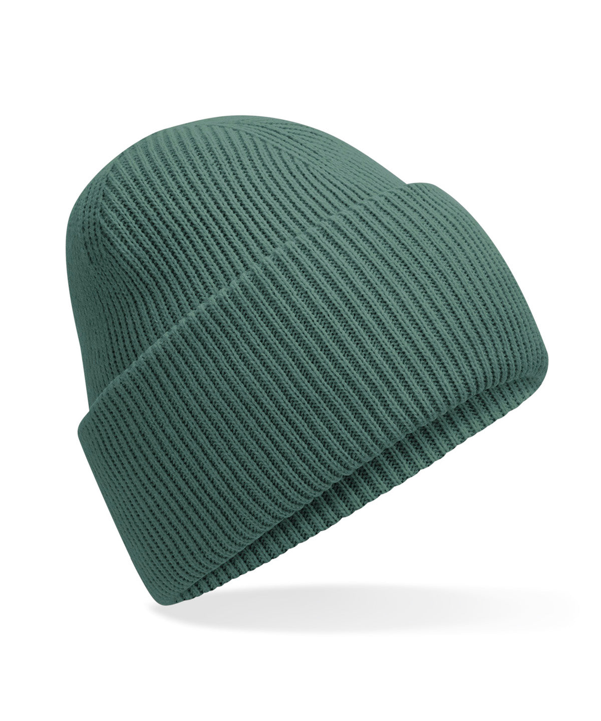 Classic engineered deep-cuffed beanie - Marine Green