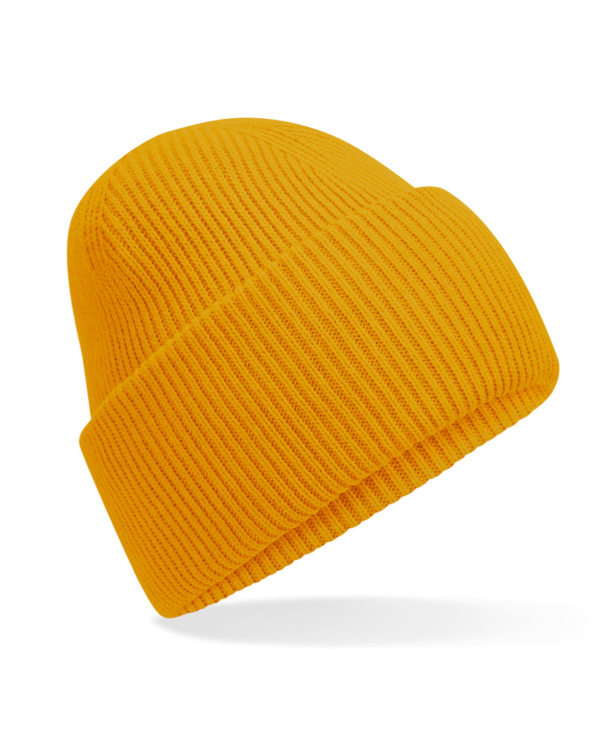 Classic engineered deep-cuffed beanie - Mustard