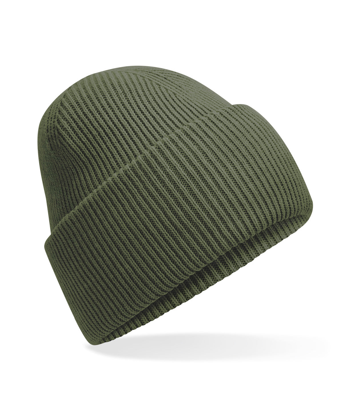 Classic engineered deep-cuffed beanie - Olive Green