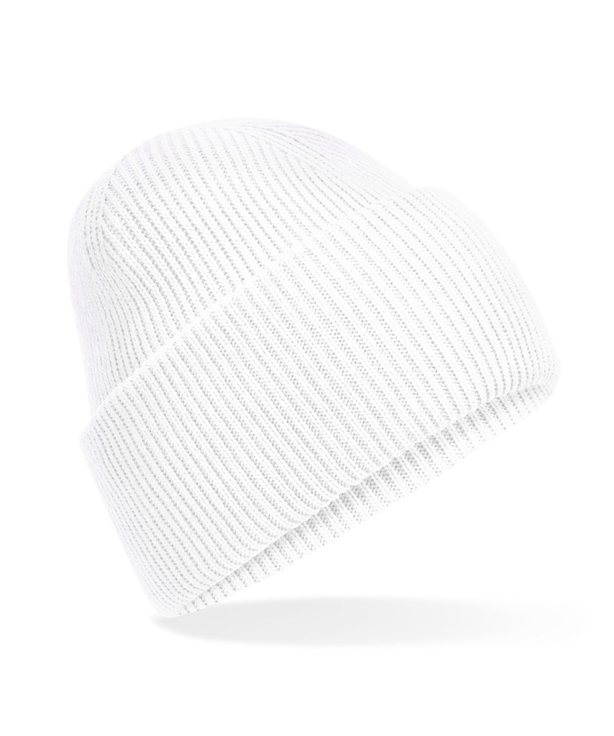 Classic engineered deep-cuffed beanie - White