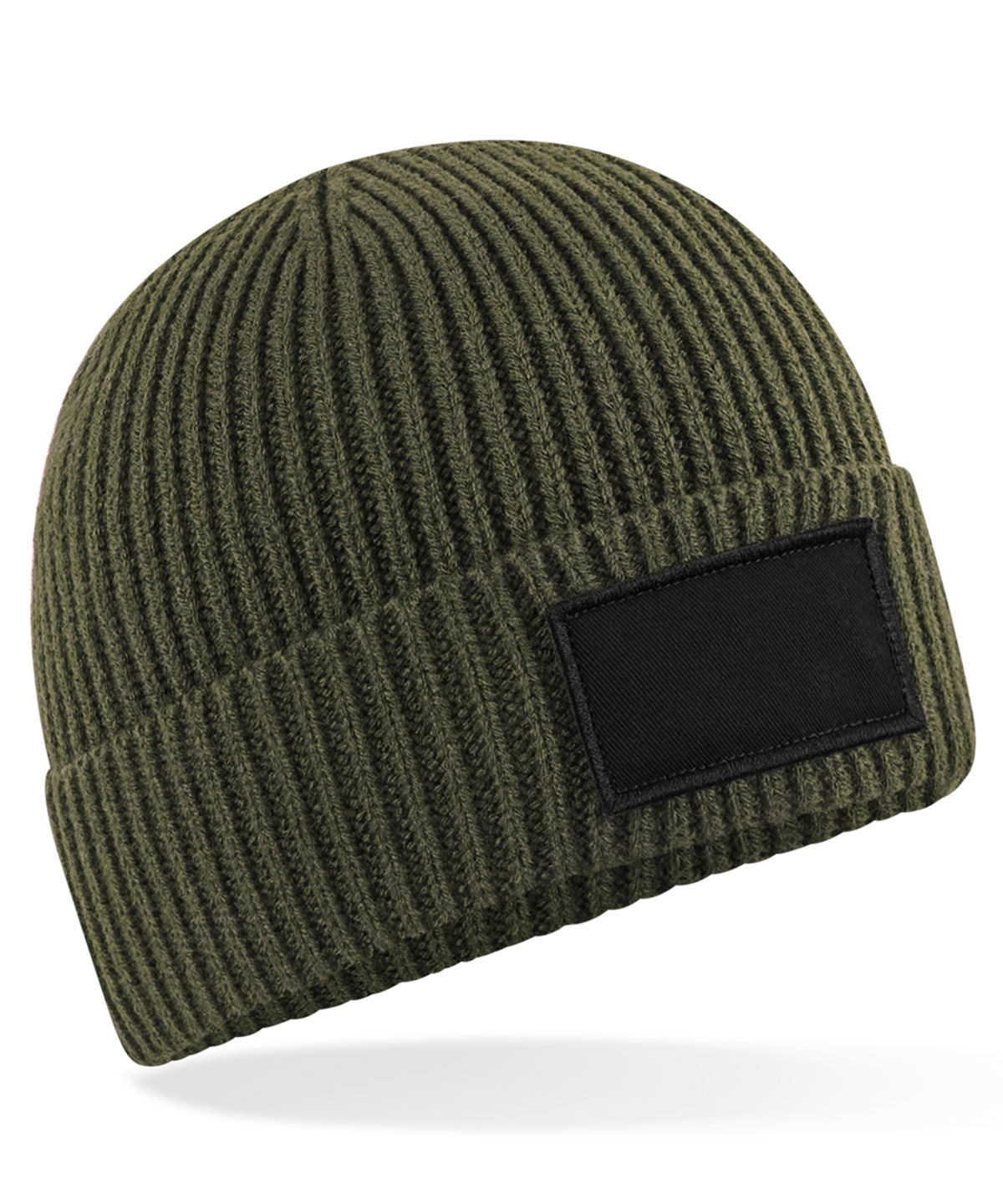 Fashion patch beanie - Military Green/Black