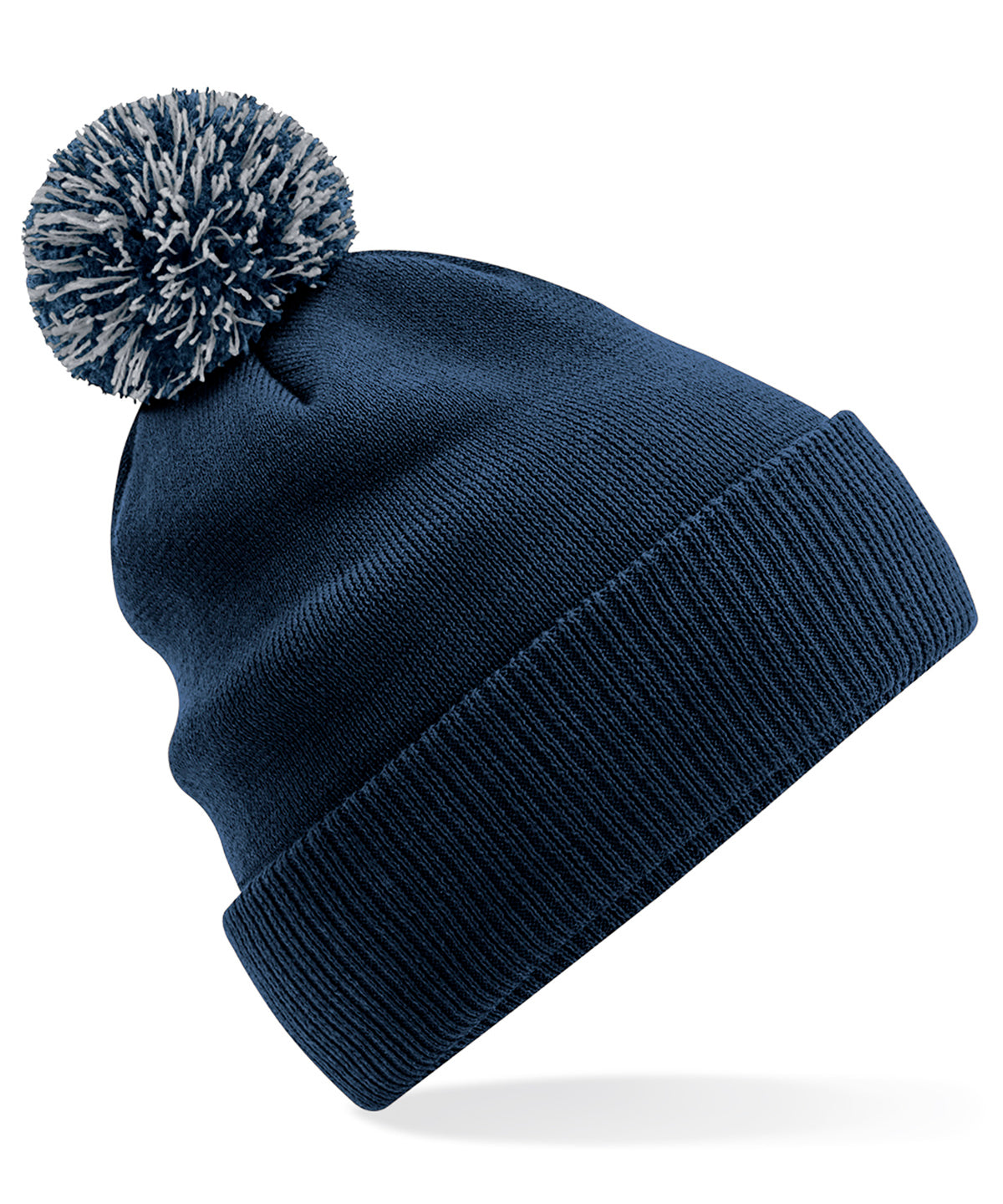 Recycled Snowstar® beanie - French Navy/Light Grey