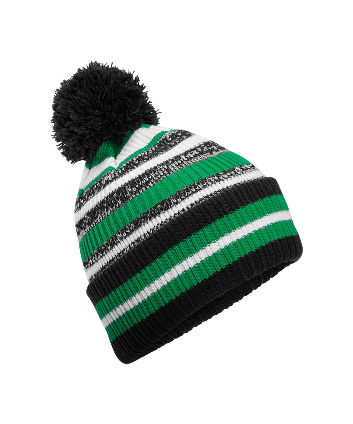 Multi-sport fan beanie - Black/Kelly Green/White