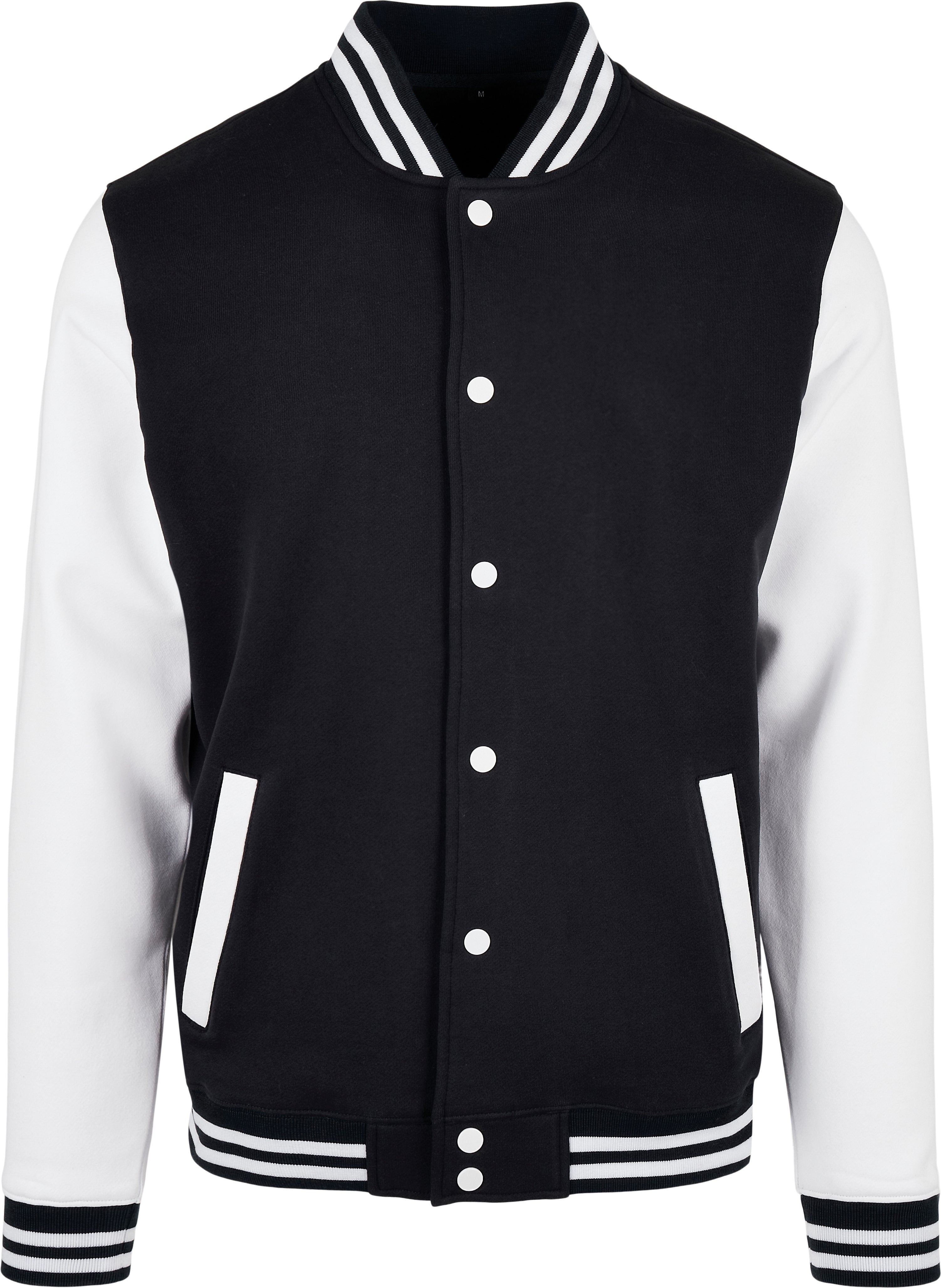Basic college jacket - Black/White