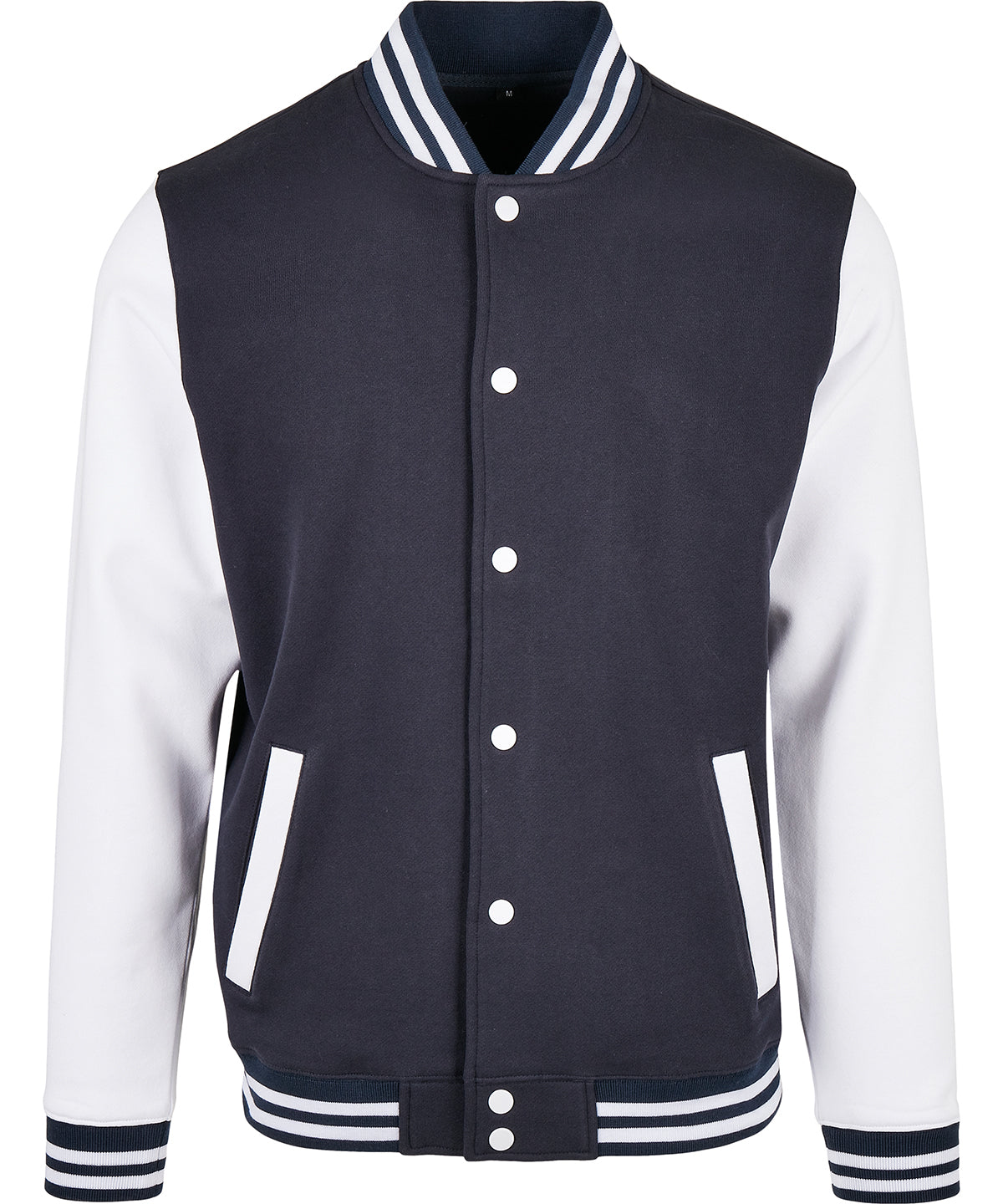 Basic college jacket - Navy/White