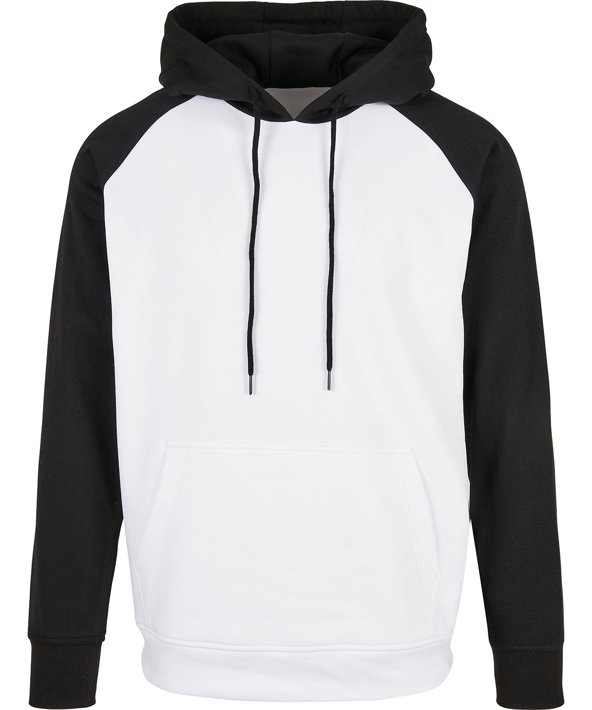 Basic raglan hoodie - White/Black