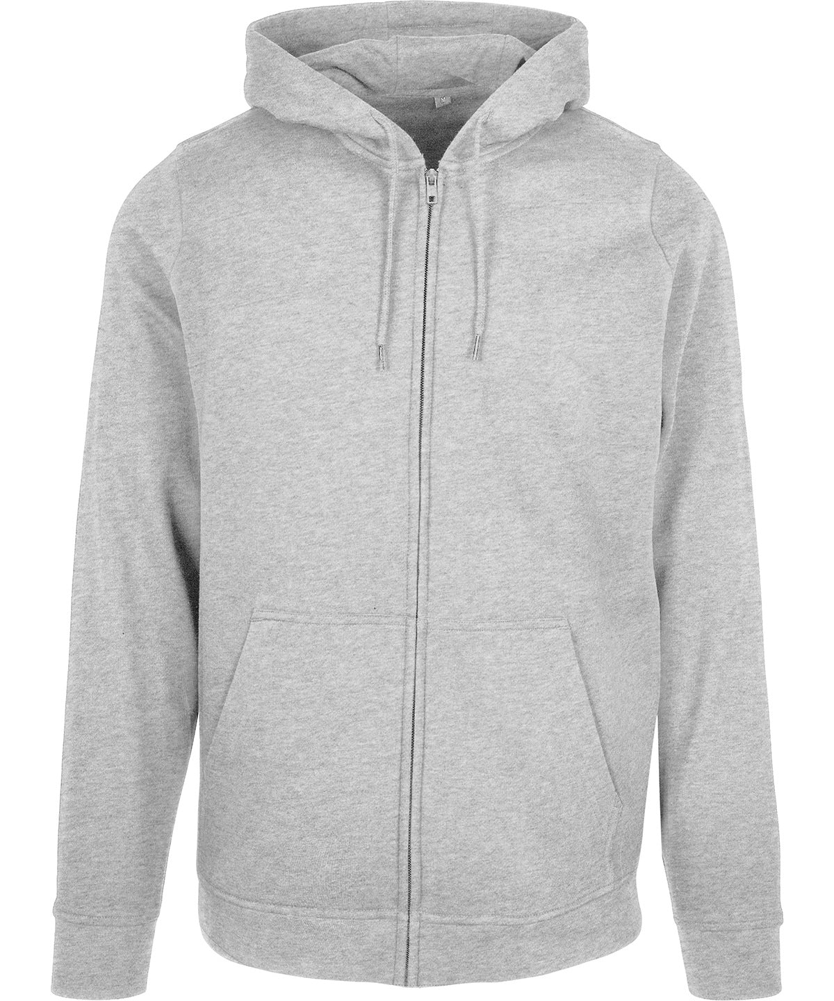 Basic zip hoodie - Heather Grey