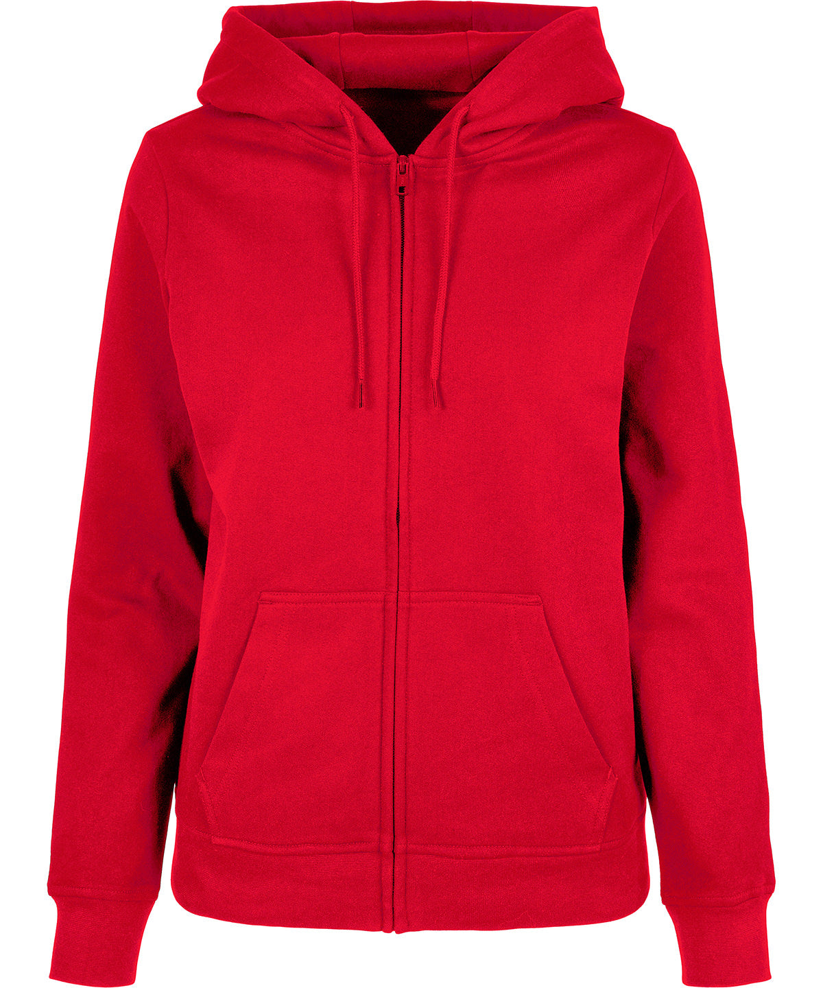 Women’s basic zip hoodie - City Red