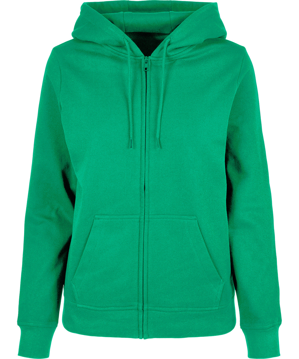 Women’s basic zip hoodie - Grass Green