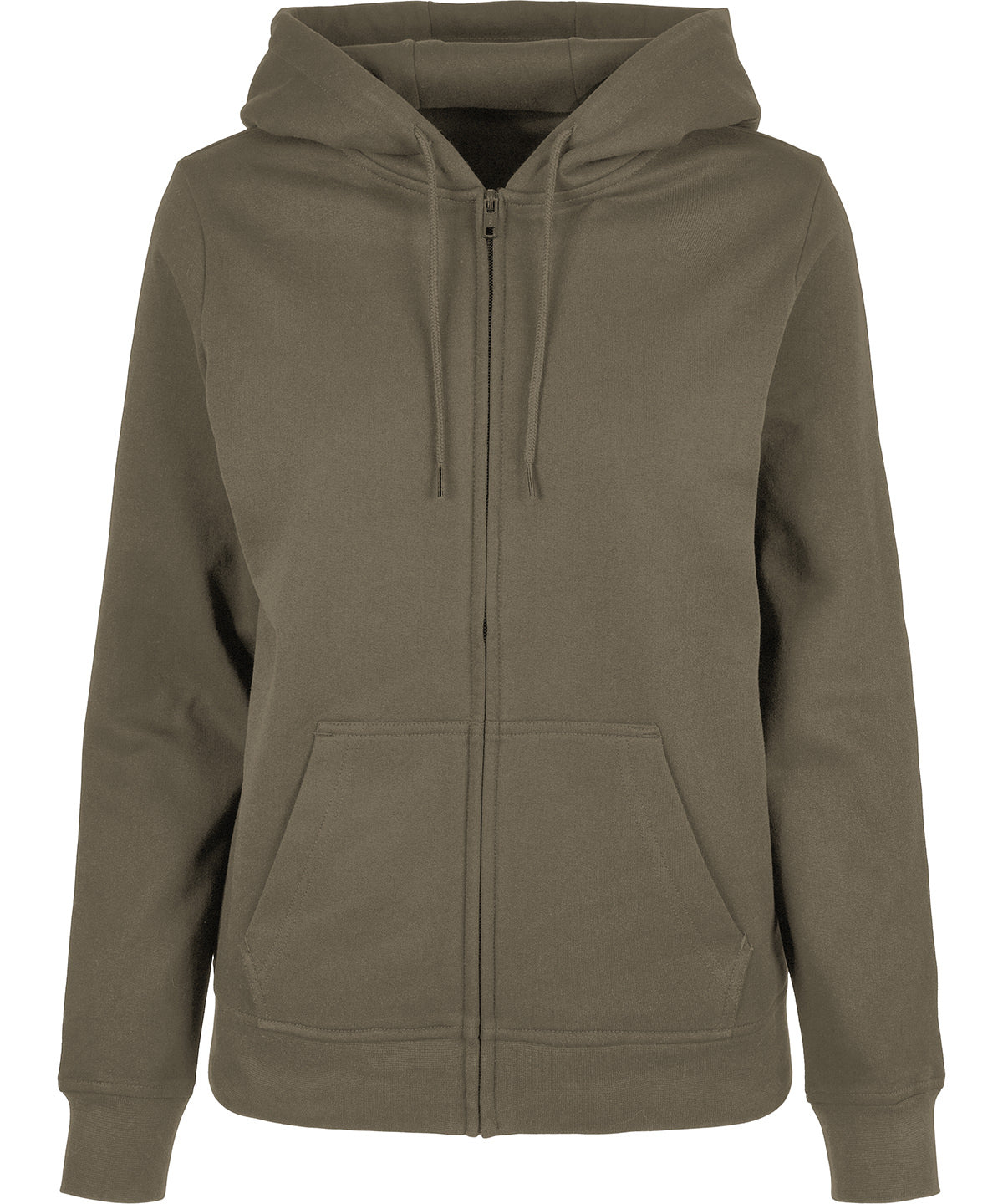 Women’s basic zip hoodie - Olive