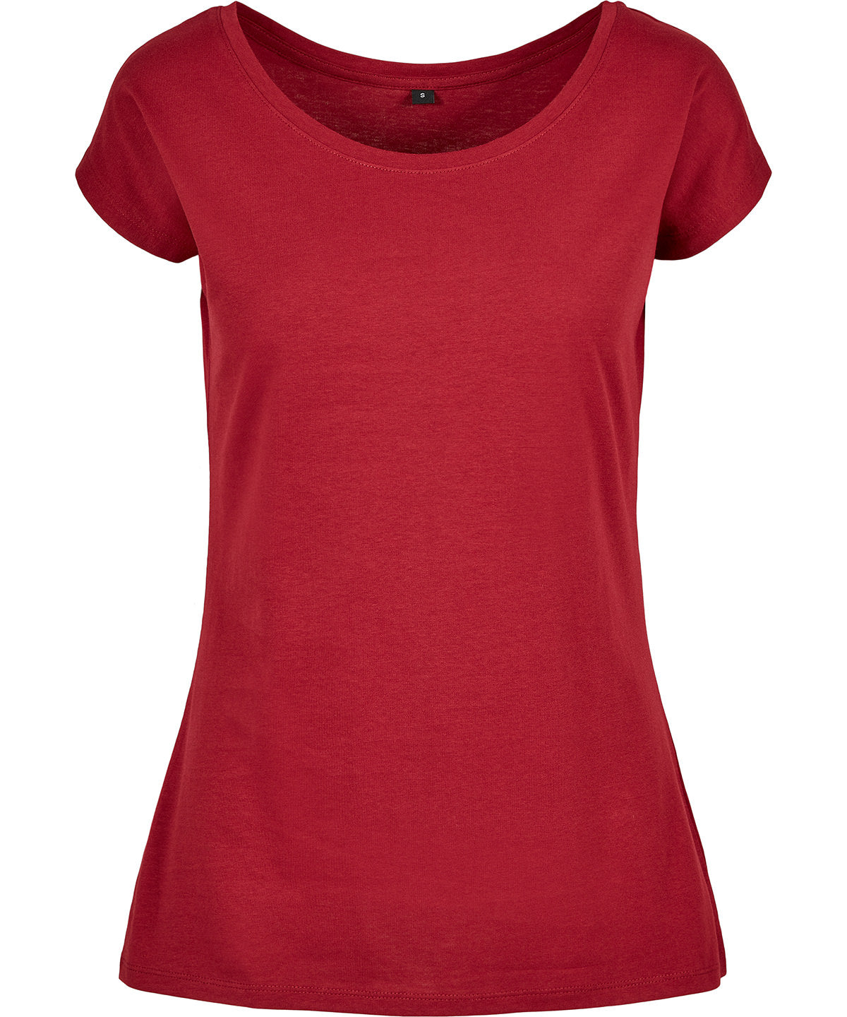 Women's wide neck tee - Burgundy