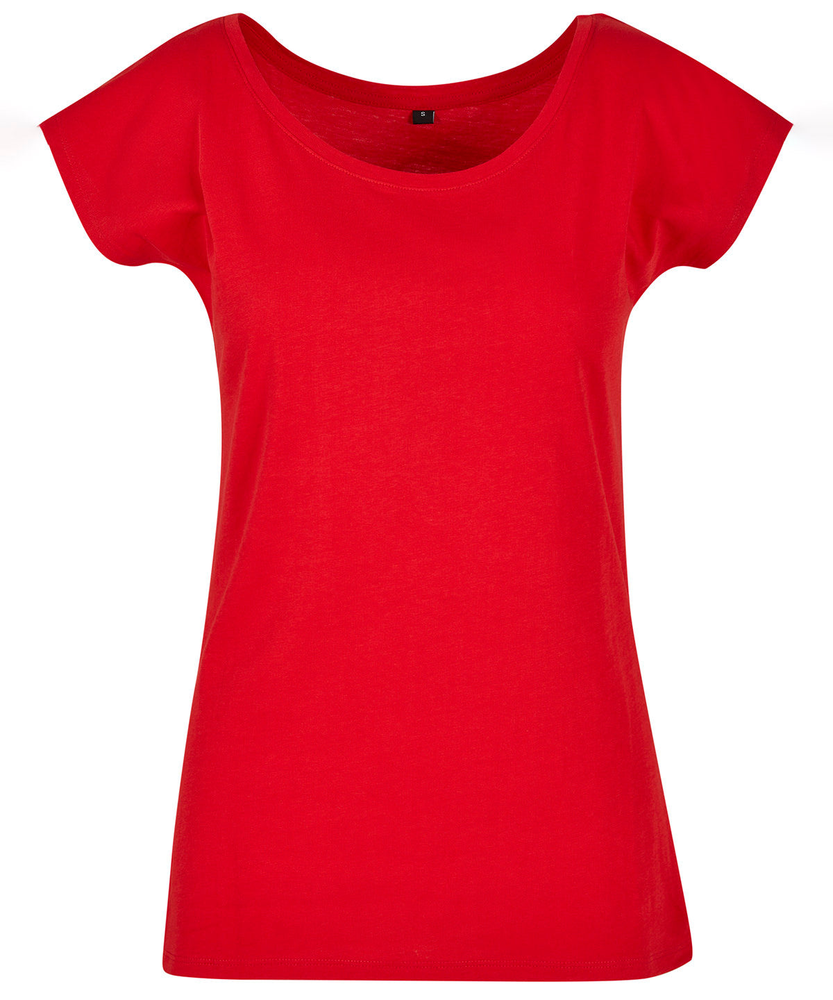 Women's wide neck tee - City Red