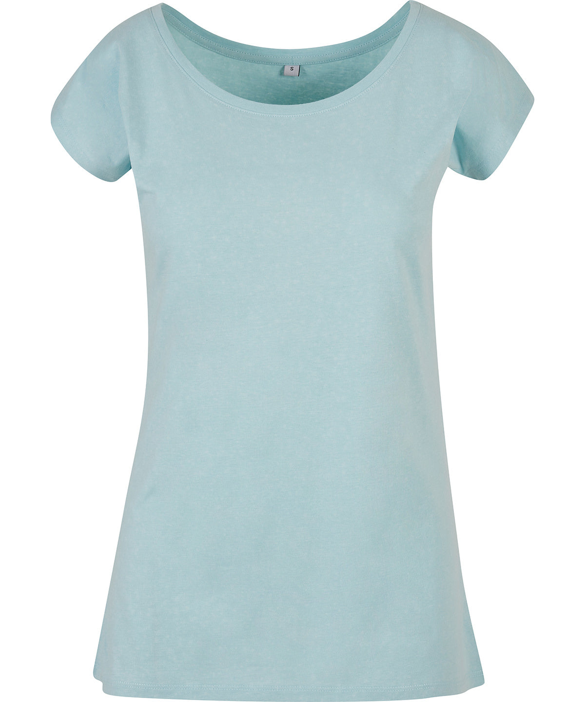 Women's wide neck tee - Ocean Blue