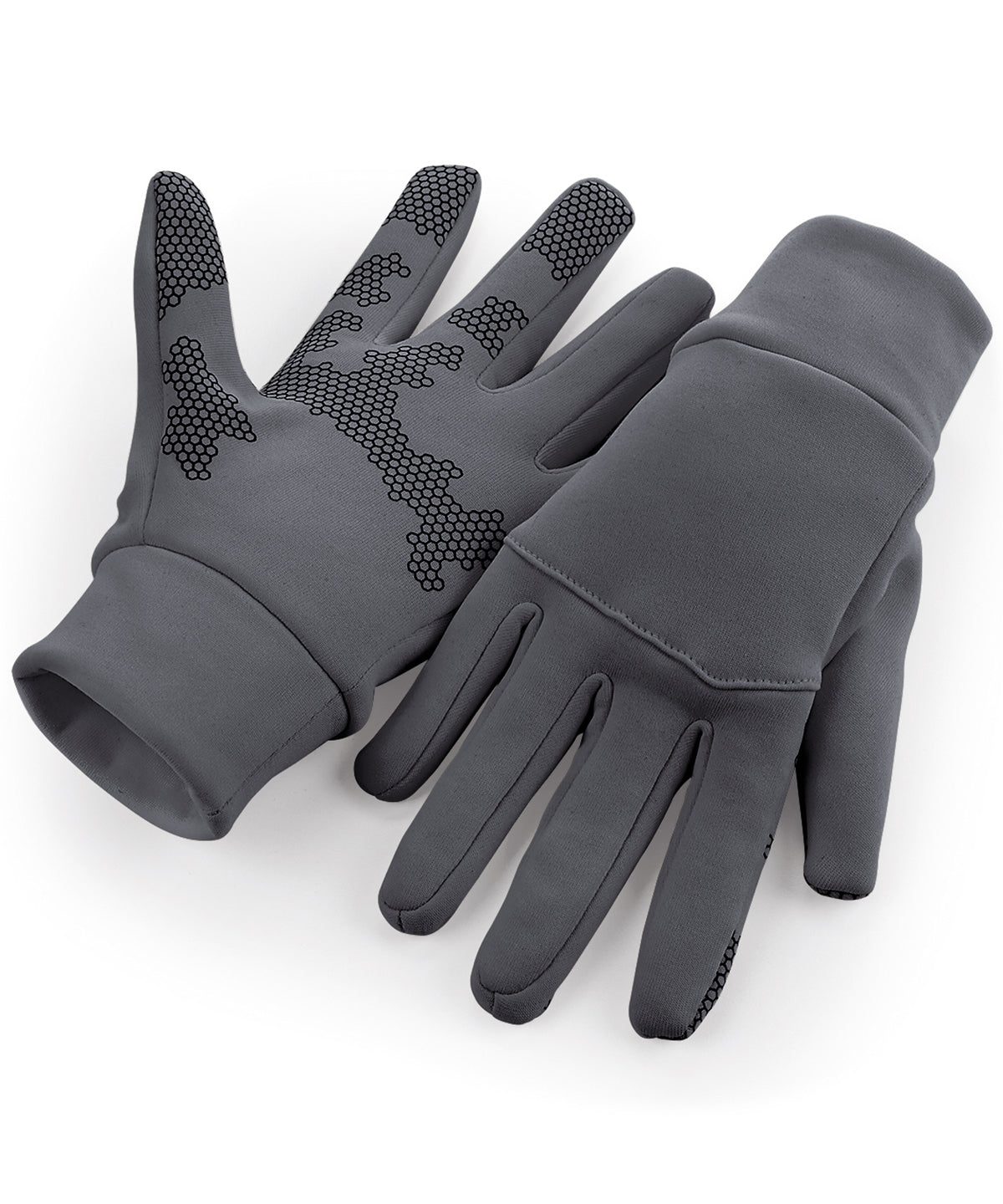 Softshell sports tech gloves - Graphite Grey