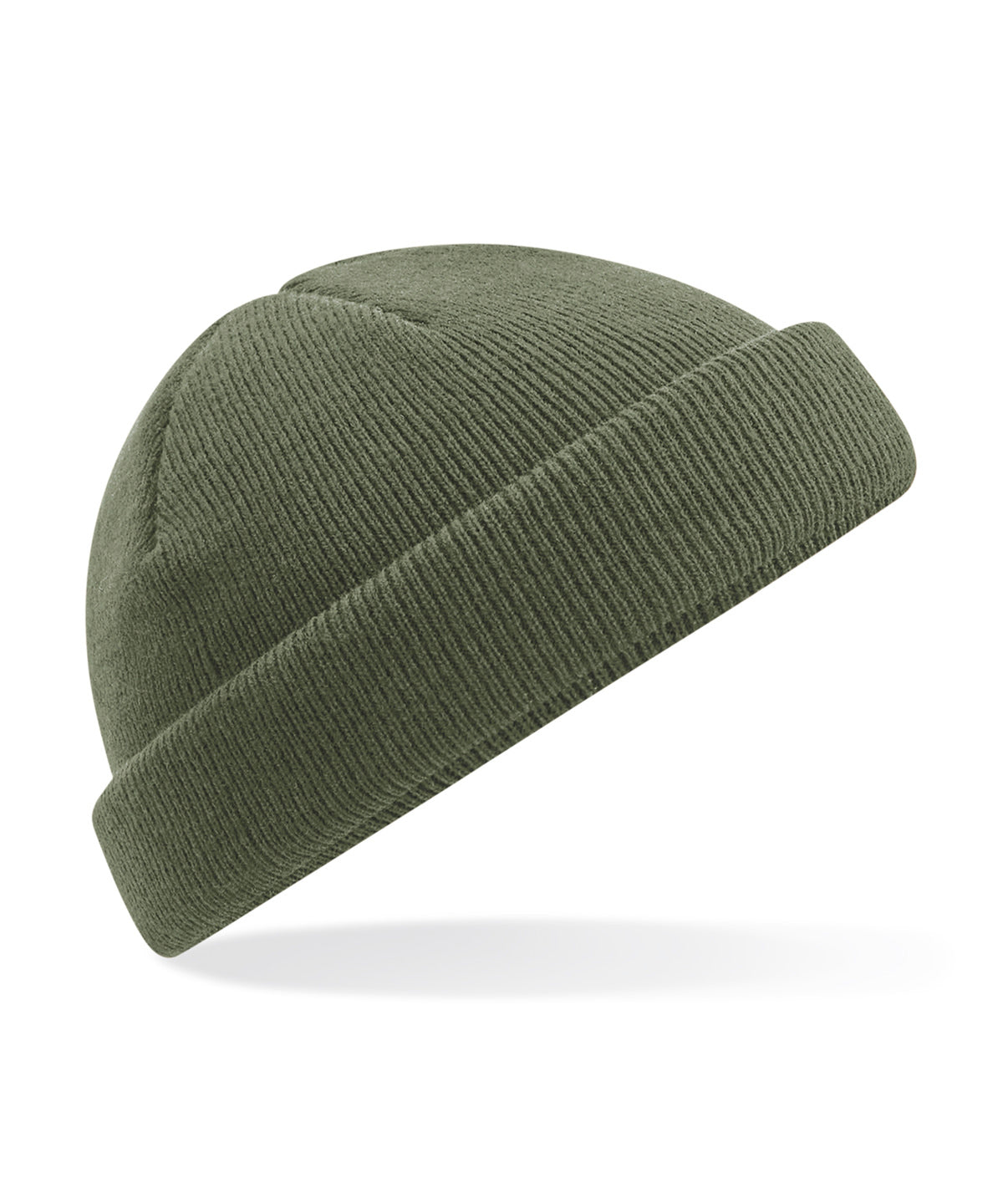 Recycled mini fisherman beanie - Olive Green