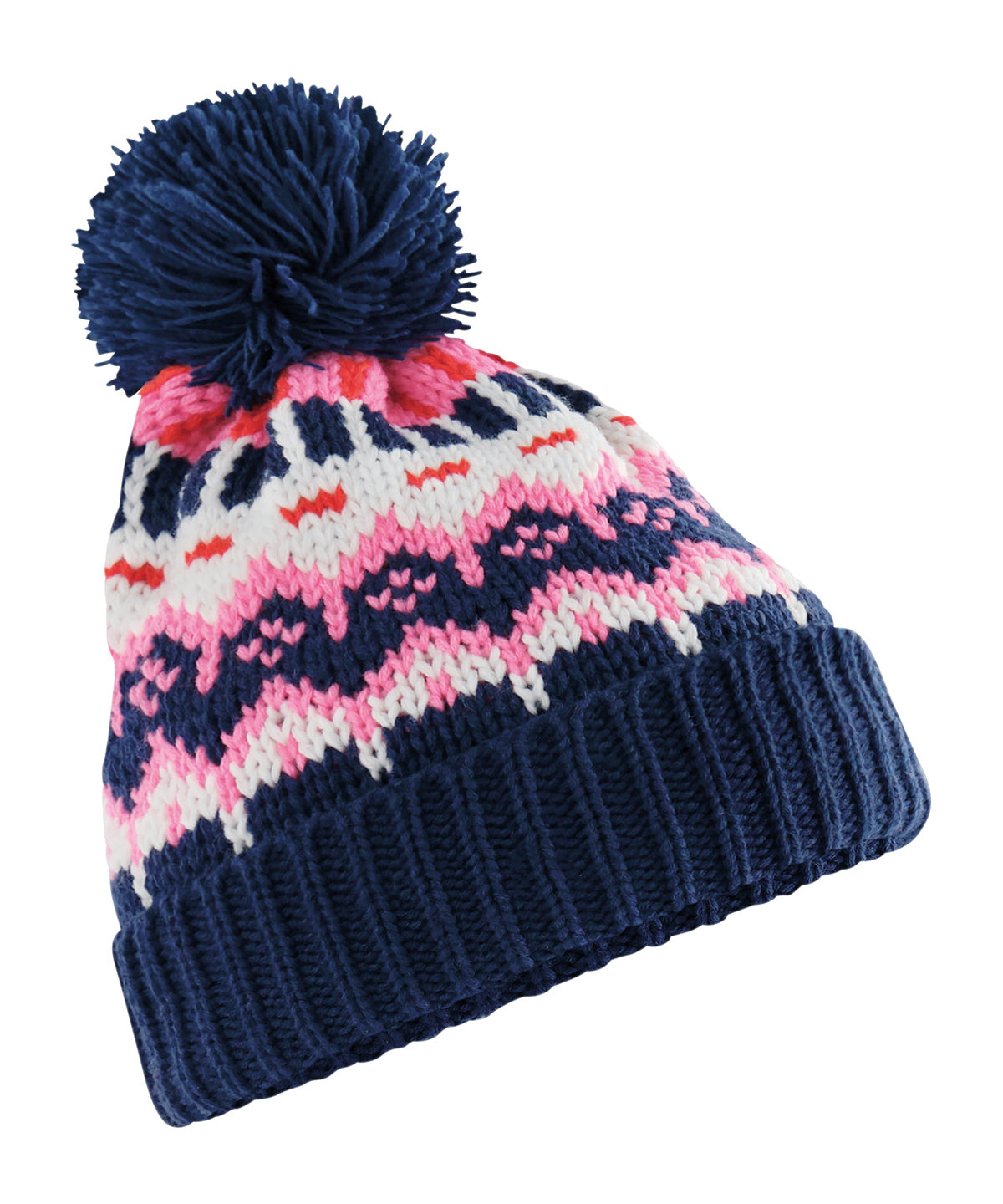 Retro ski beanie - Snow Blossom
