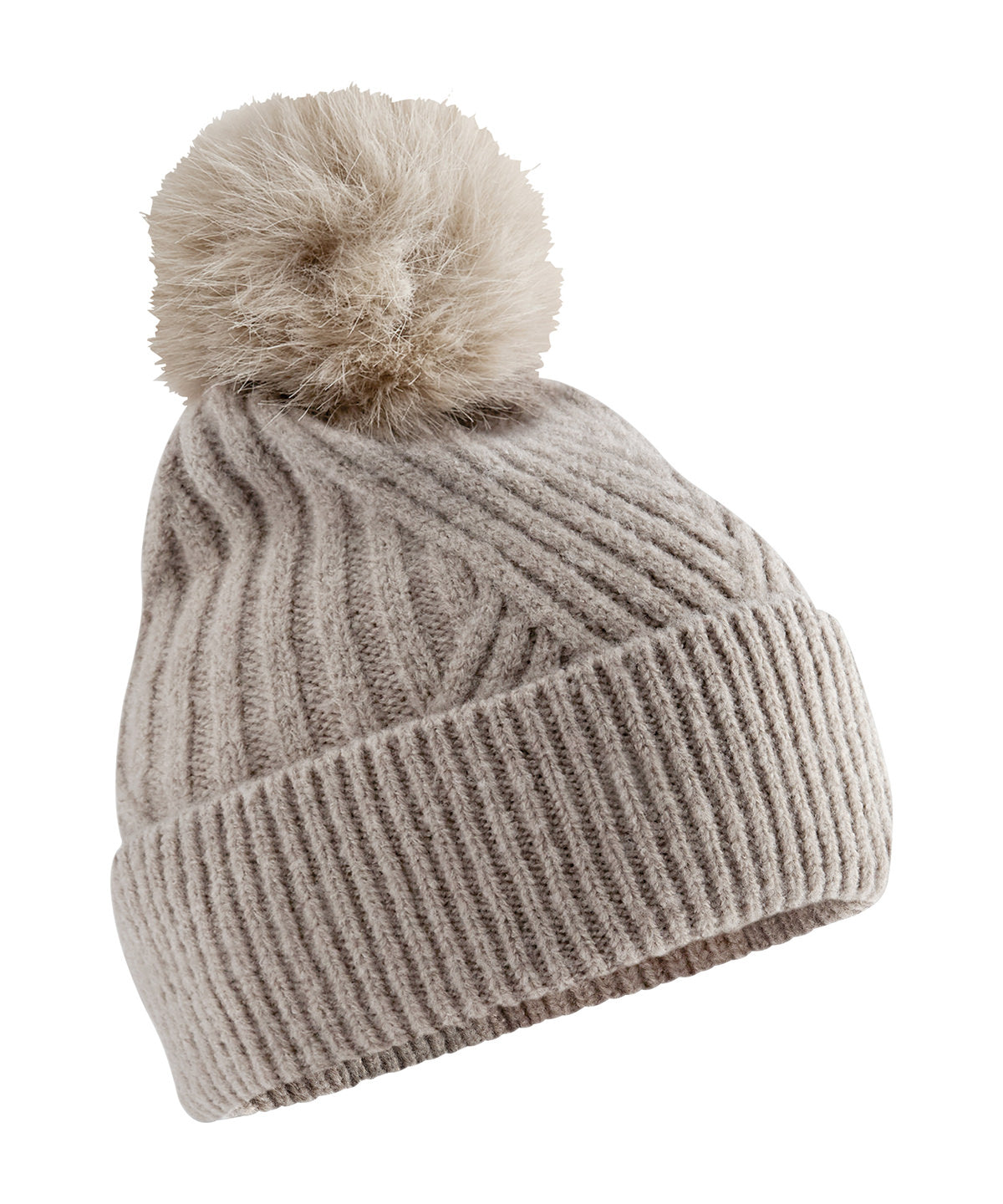 Snow luxe beanie - Natural Stone