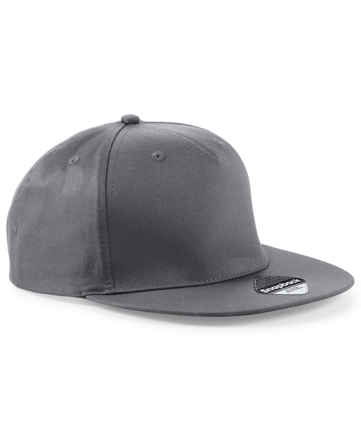 5-panel snapback rapper cap - Graphite Grey