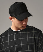 Suede snapback trucker