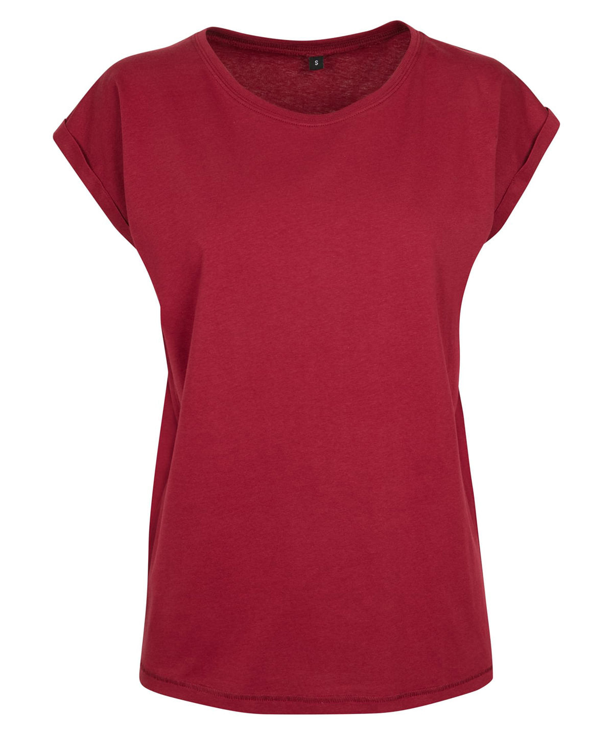 Women's extended shoulder tee - Burgundy*†