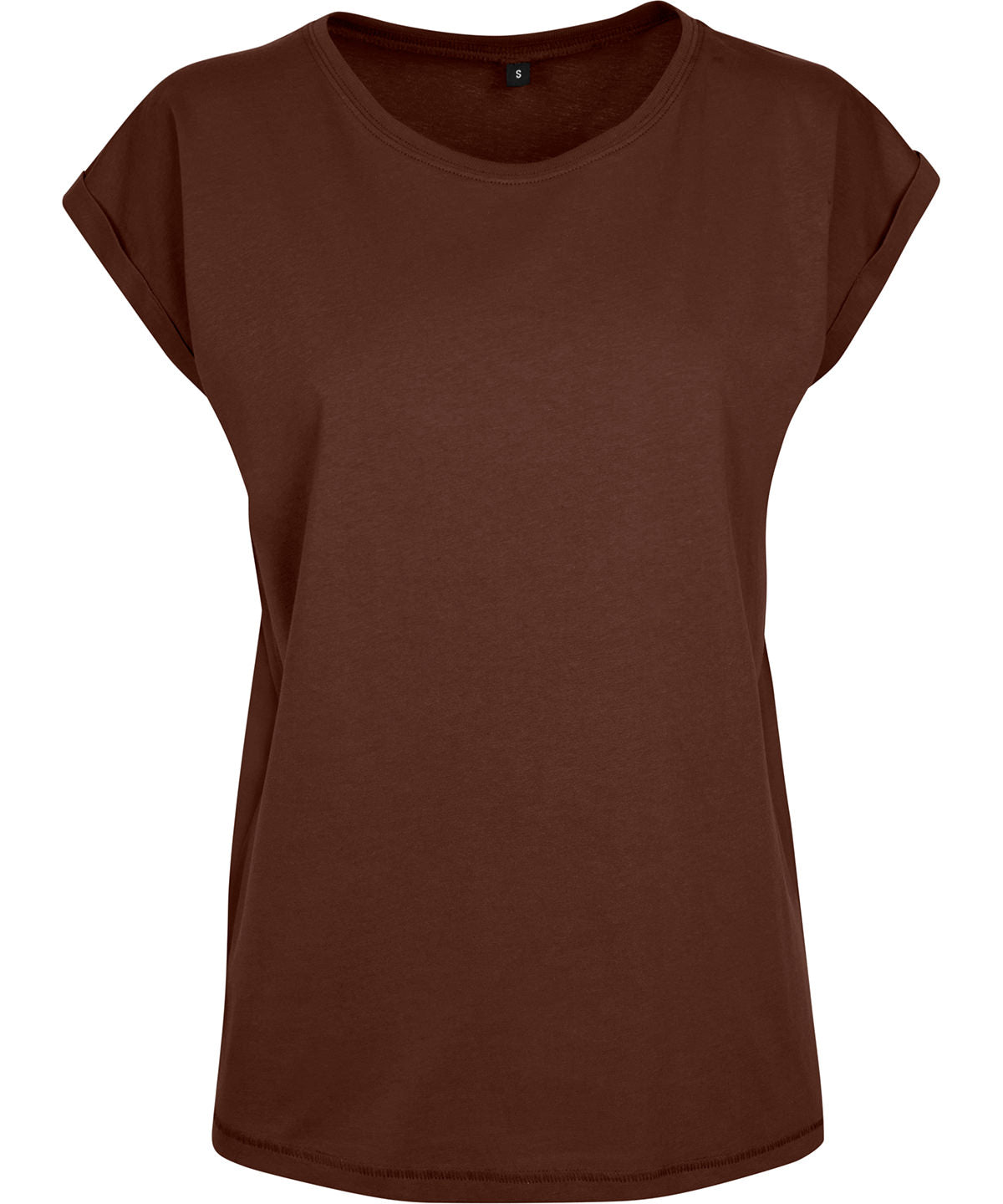 Women's extended shoulder tee - Chocolate Brown*†