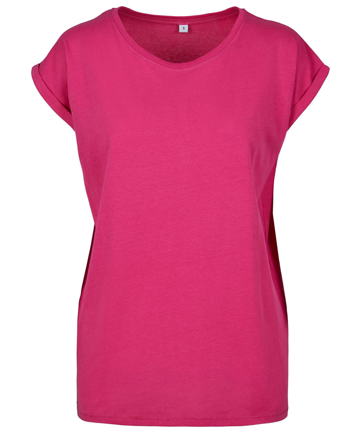 Women's extended shoulder tee - Hibiskus Pink*†