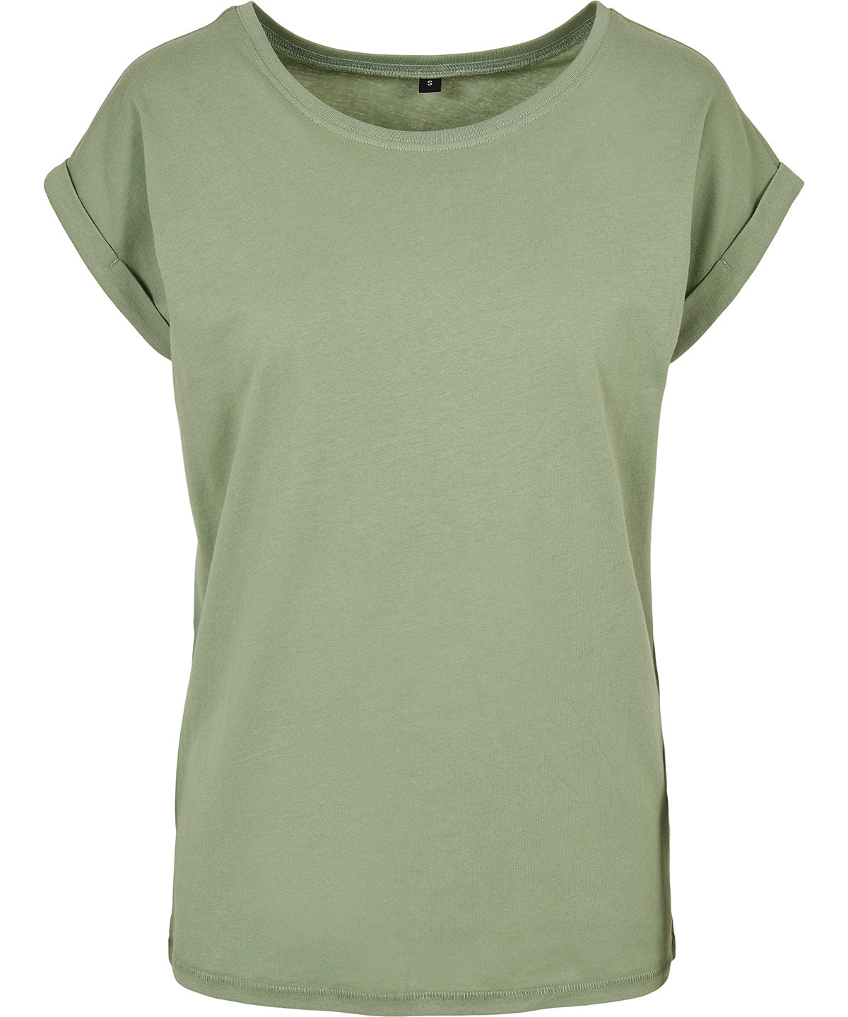 Women's extended shoulder tee - Soft Salvia*†