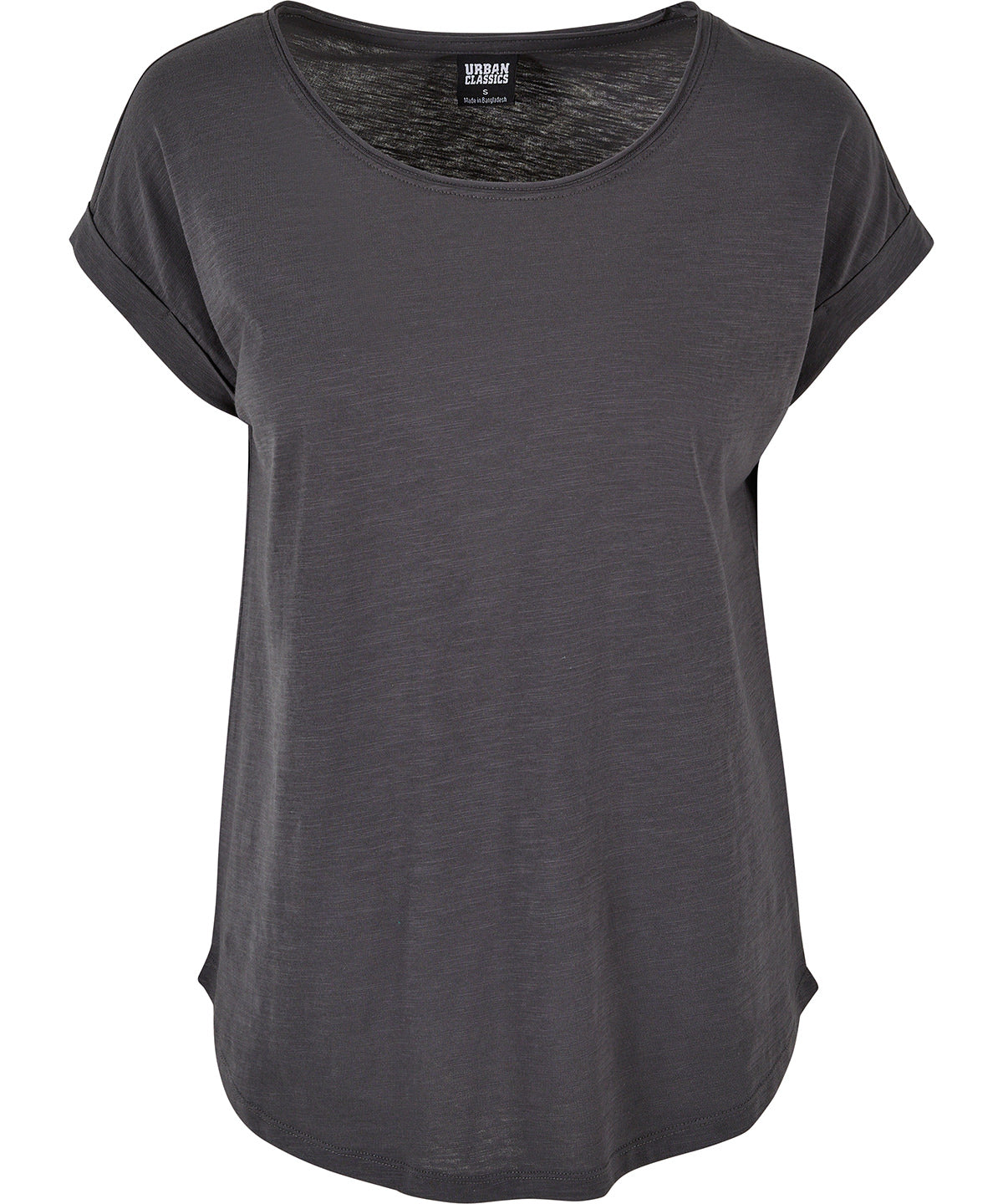 Women's long slub tee - Dark Shadow