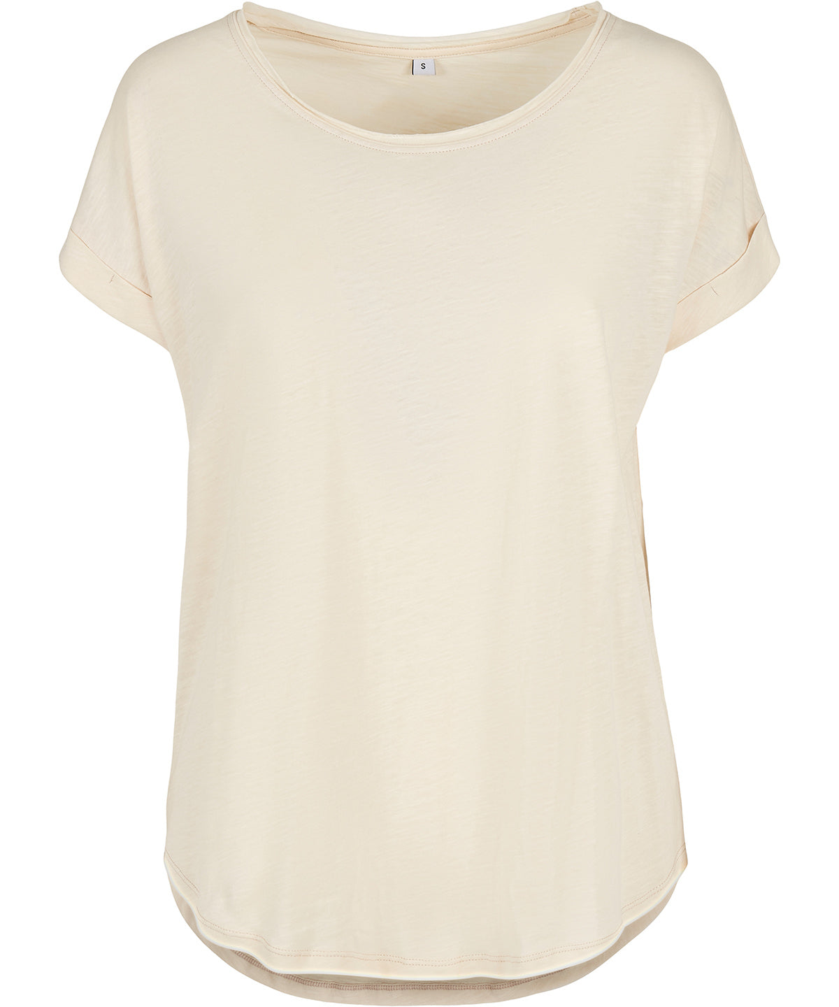 Women's long slub tee - White Sand