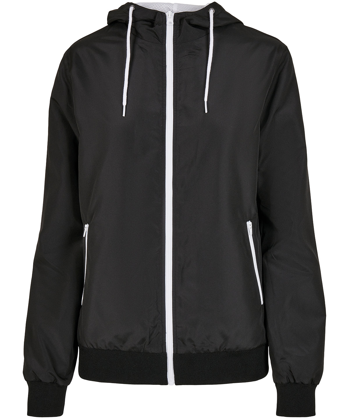 Women's recycled windrunner - Black/White