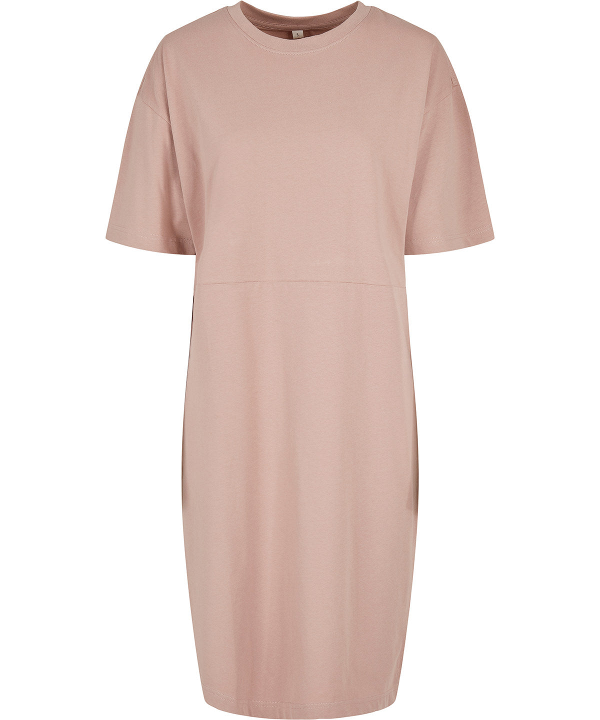 Women's organic oversizes slit tee dress - Dusk Rose