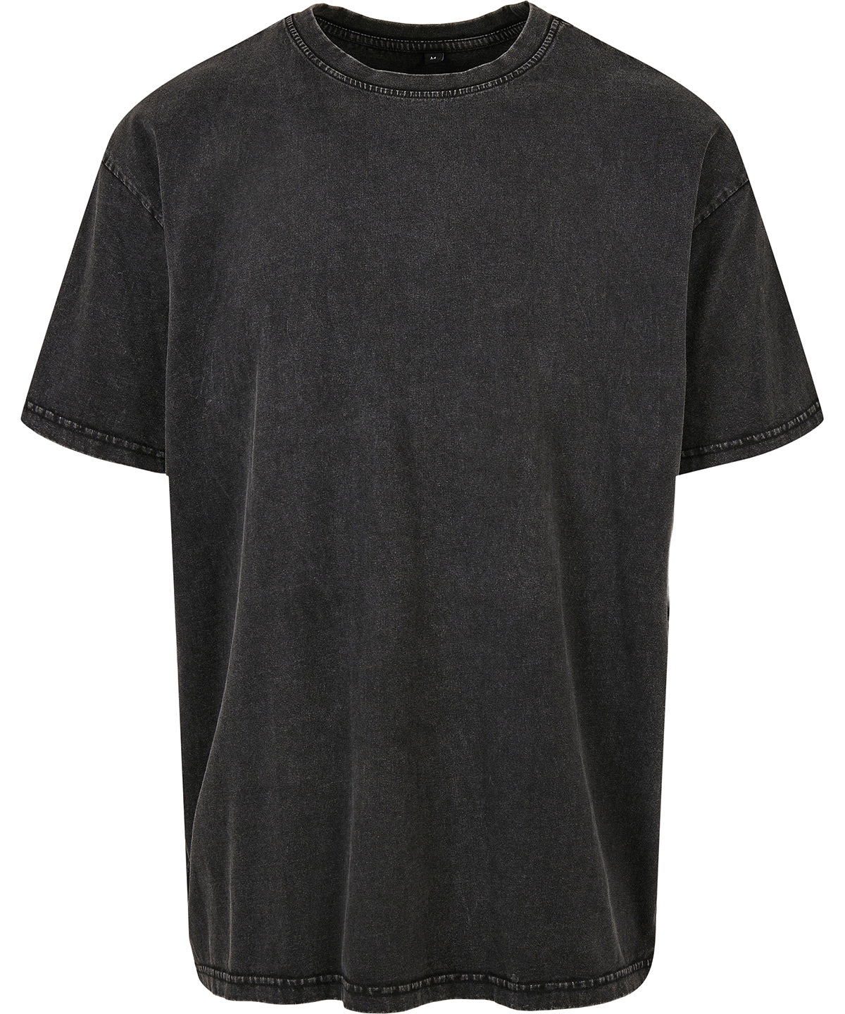 Acid washed heavy oversized tee - Black