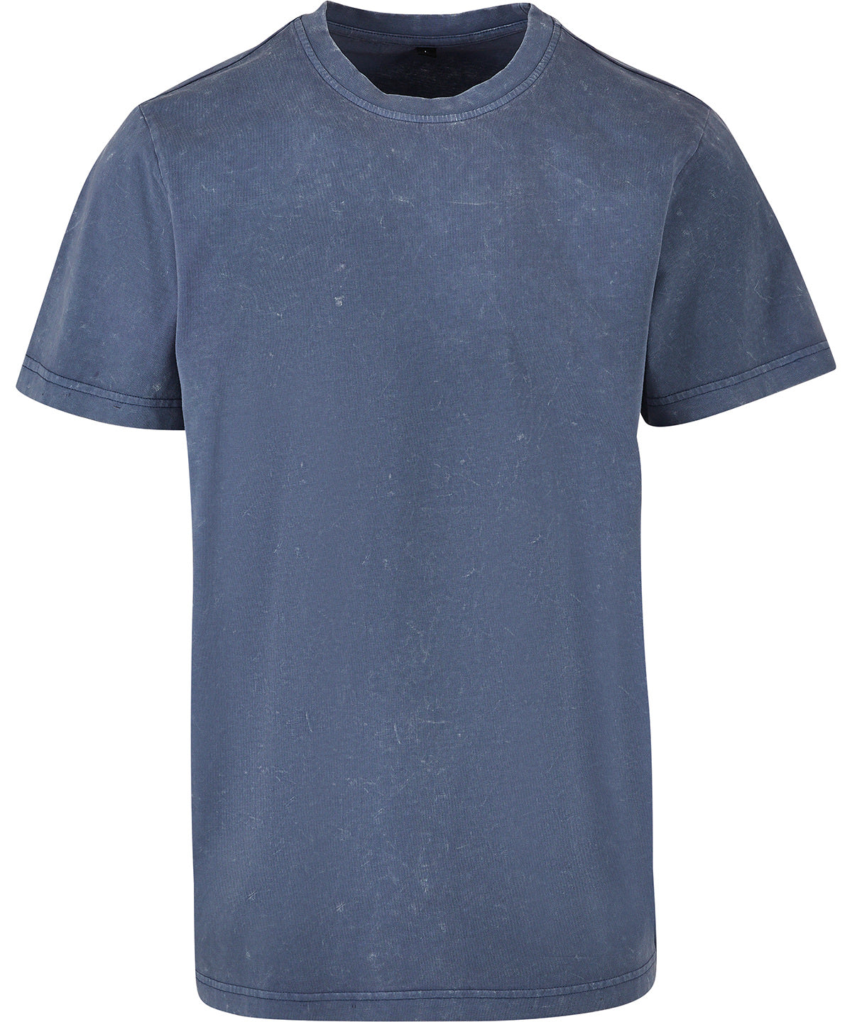 Acid washed round neck tee - Vintage Blue