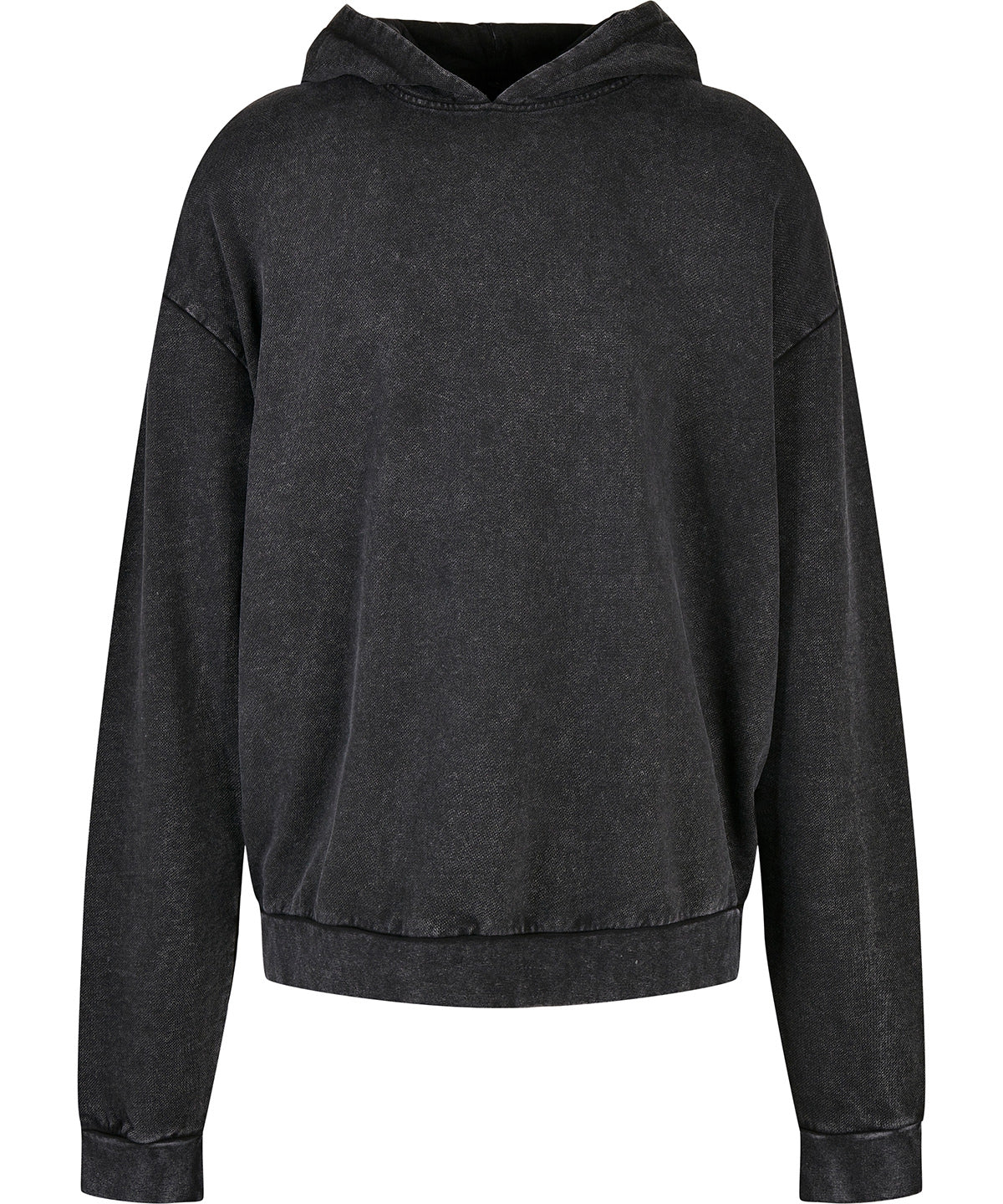 Acid washed oversize hoodie - Black