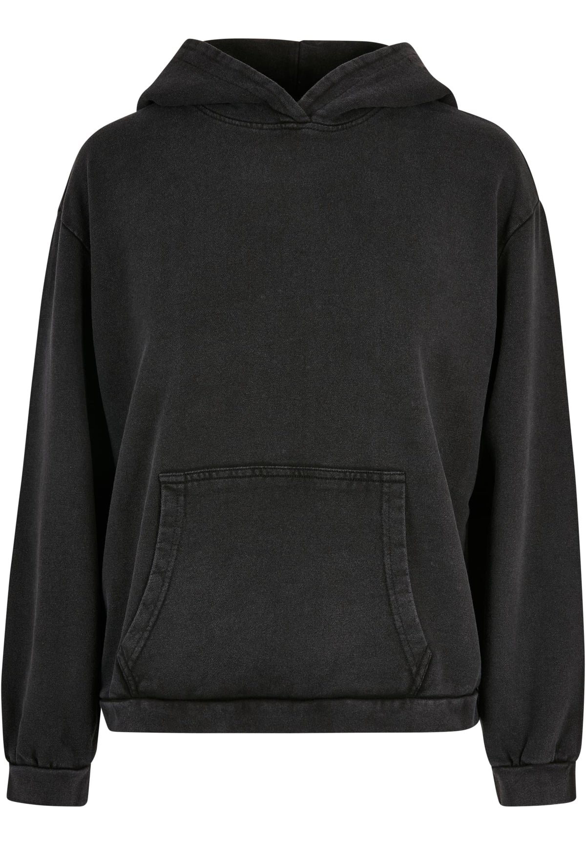 Women's acid washed oversized hoodie - Black