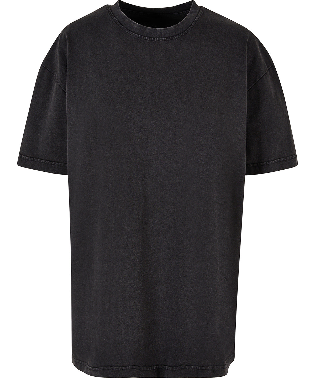 Women’s oversized acid wash tee - Black