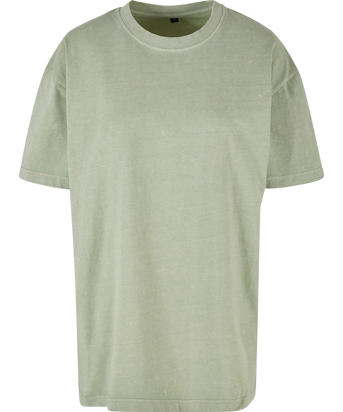 Women’s oversized acid wash tee - Soft Salvia