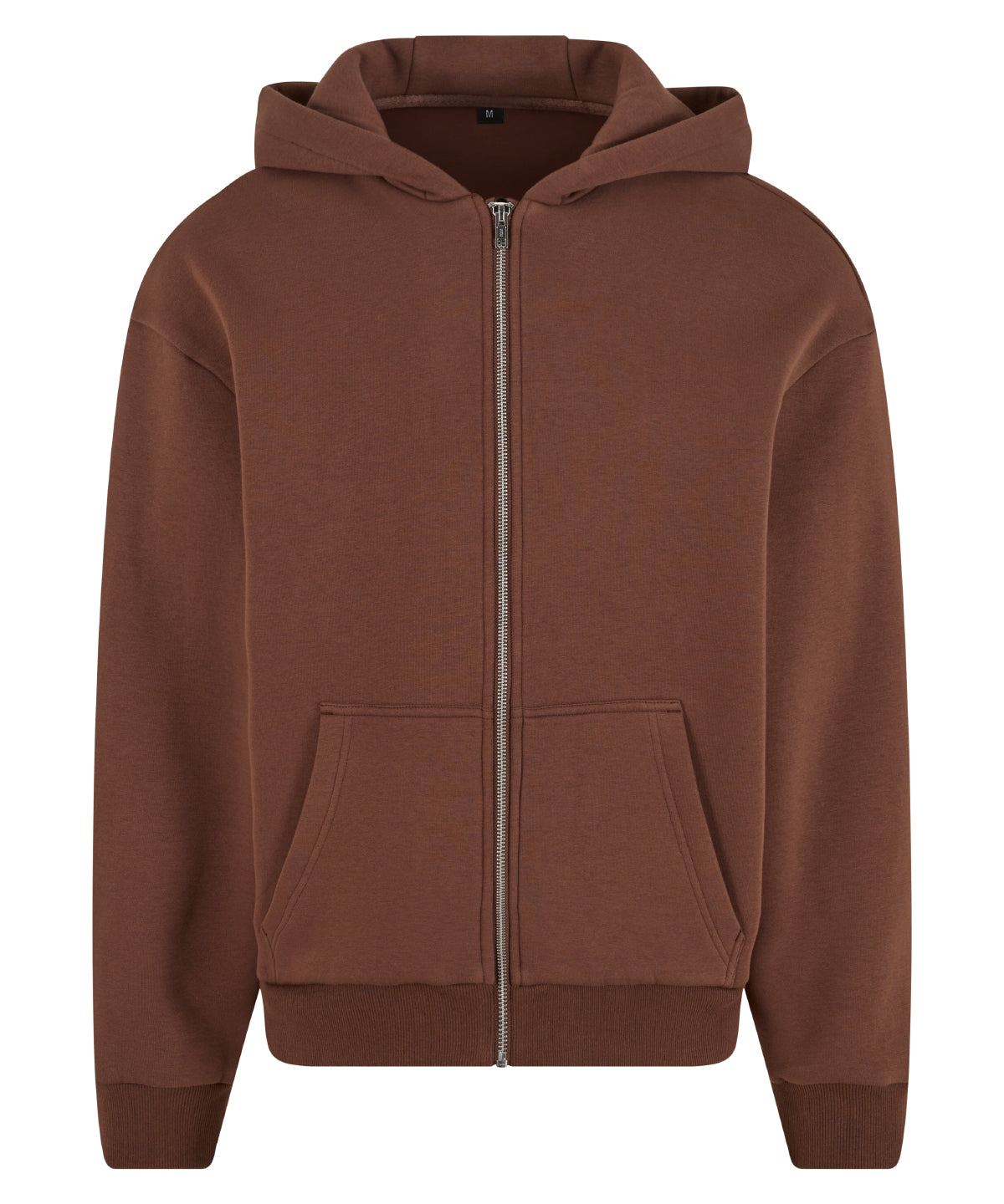 Fluffy zip hoodie - Chocolate Brown