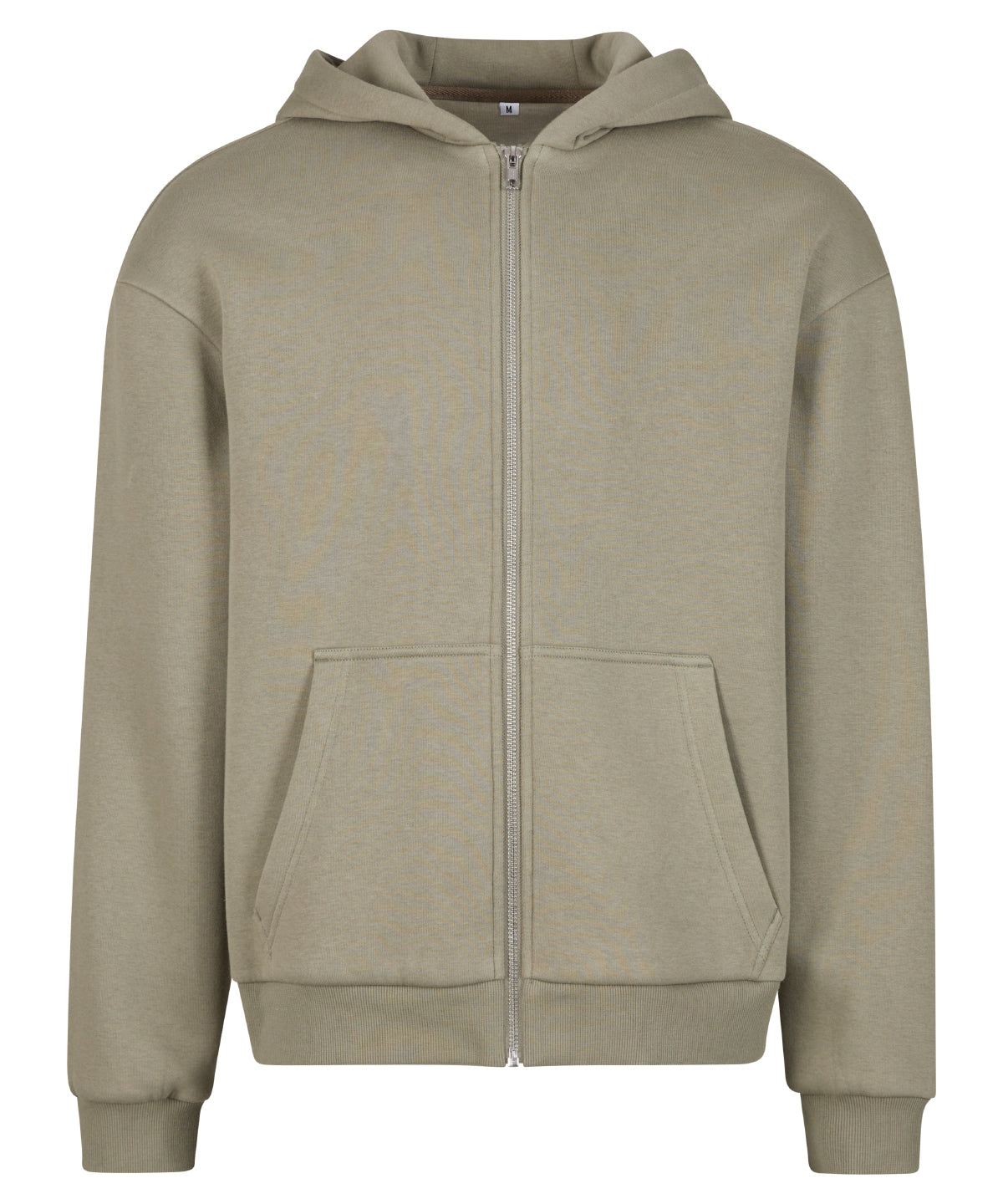 Fluffy zip hoodie - Pale Olive