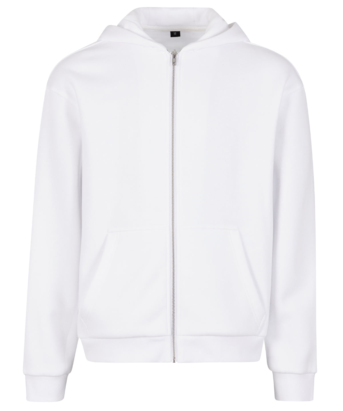 Fluffy zip hoodie - White