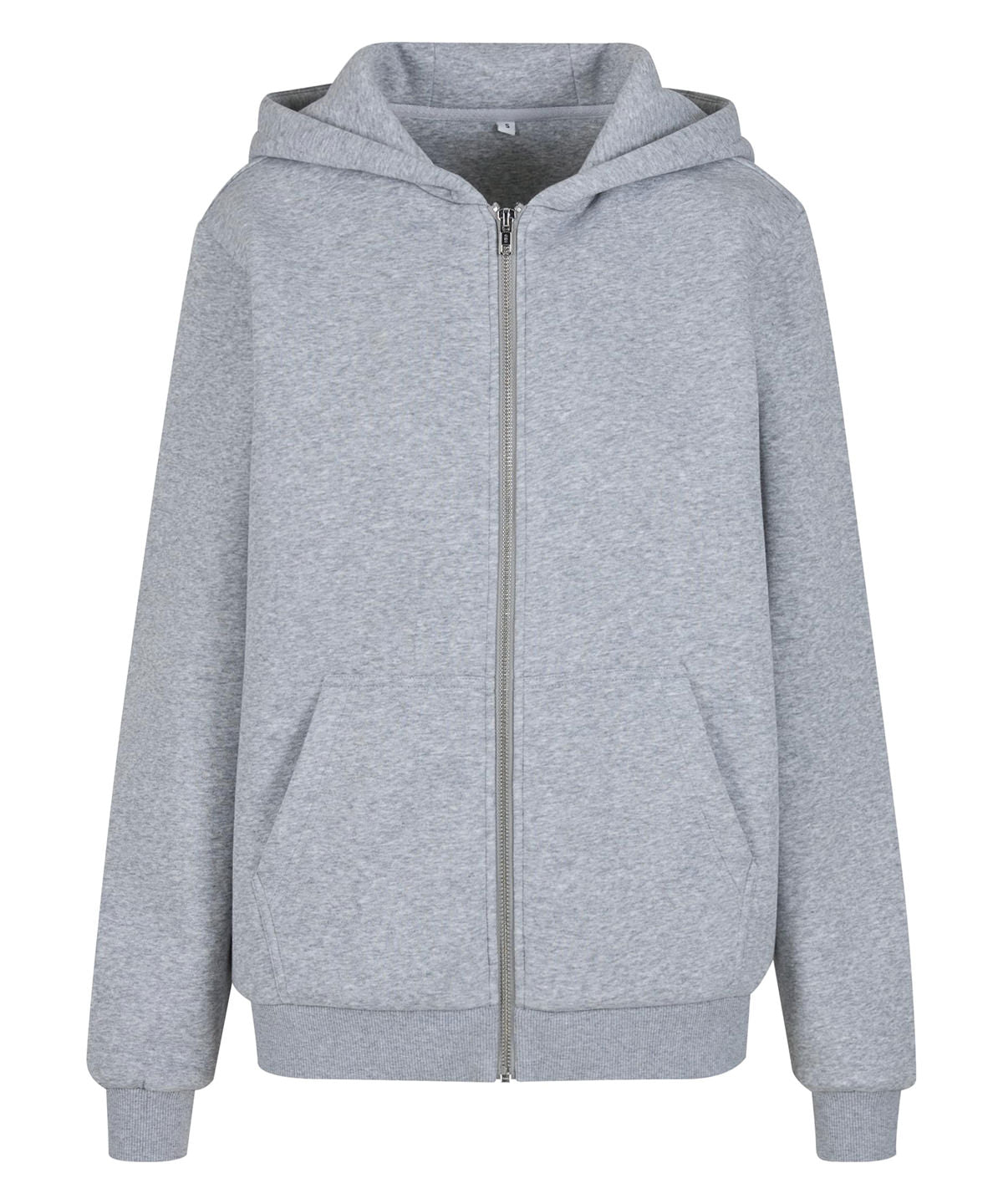 Women’s fluffy zip hoodie - Heather Grey