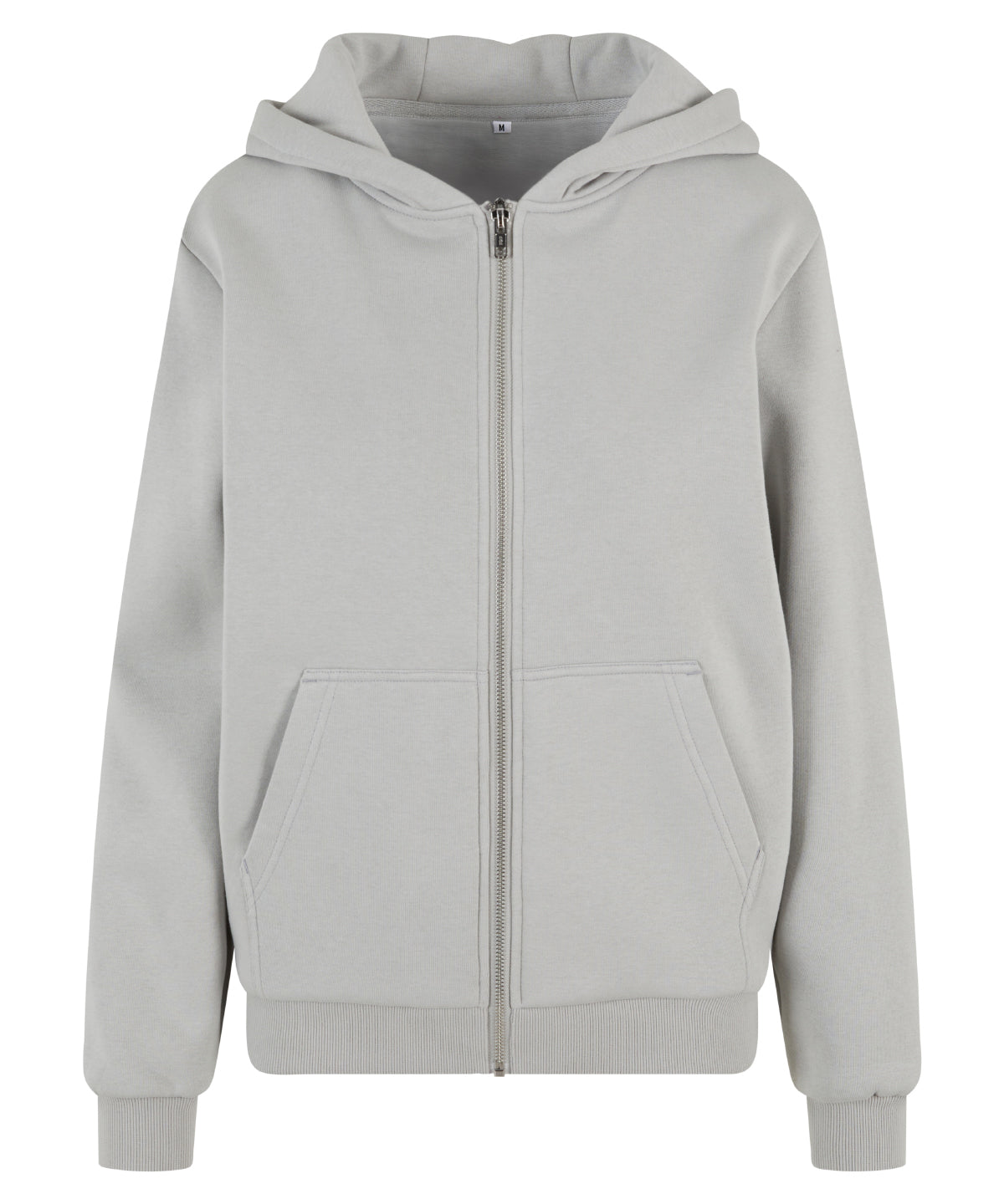 Women’s fluffy zip hoodie - Light Asphalt